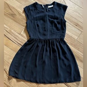 Rebecca Taylor Black Mini Skater Dress